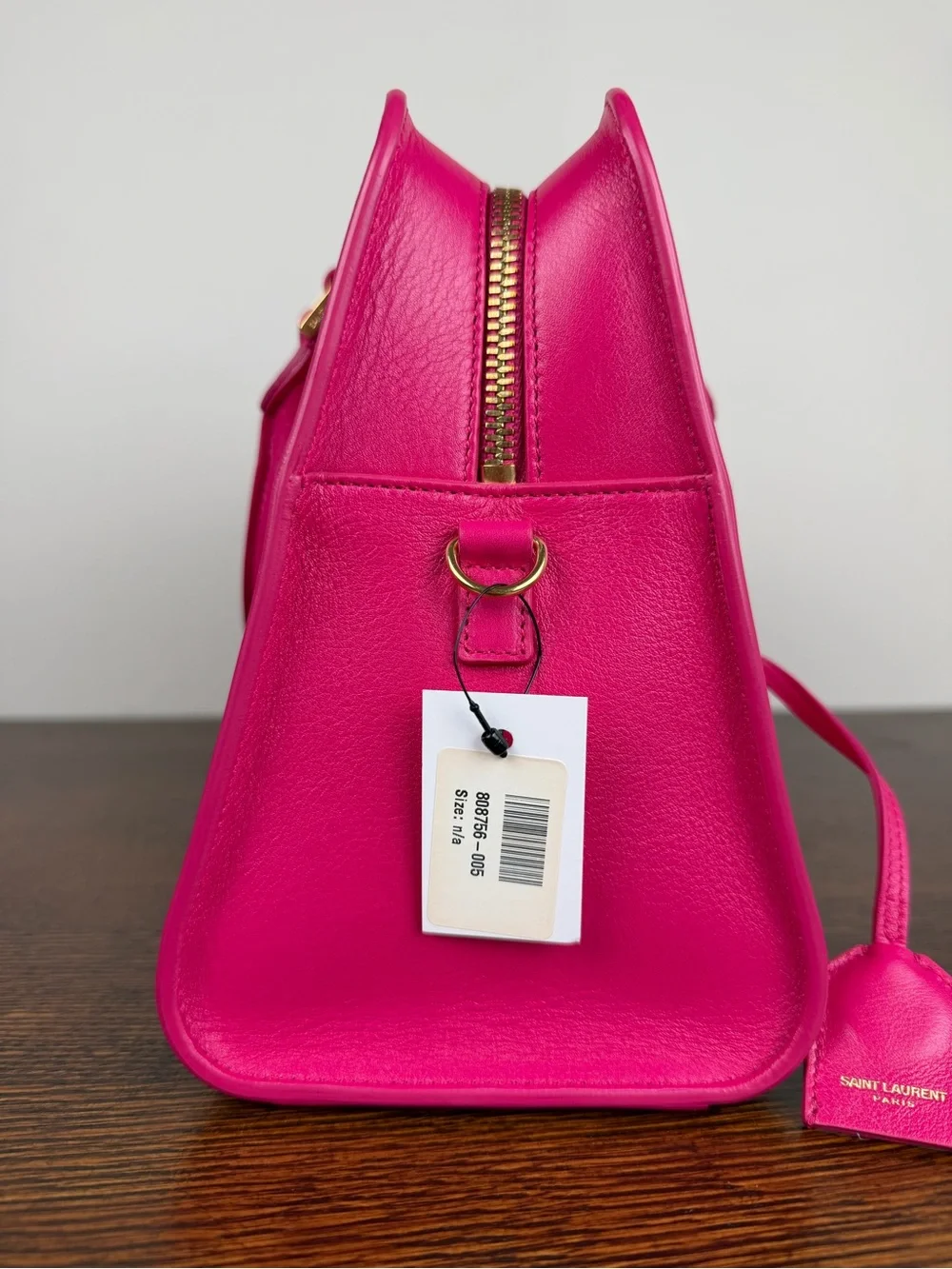 Saint Laurent Small Cabas Leather Satchel